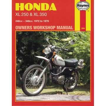 honda xl 250 repair manual