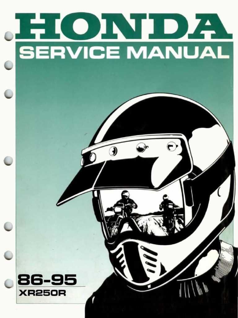 honda xr 250 repair manual