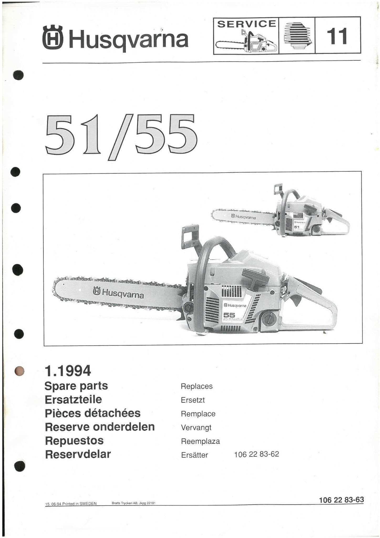 husqvarna 51 chainsaw repair manual