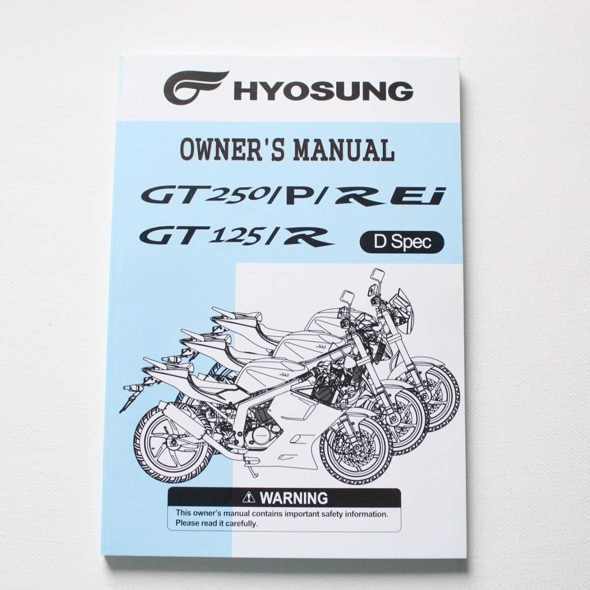 hyosung gt250r repair manual