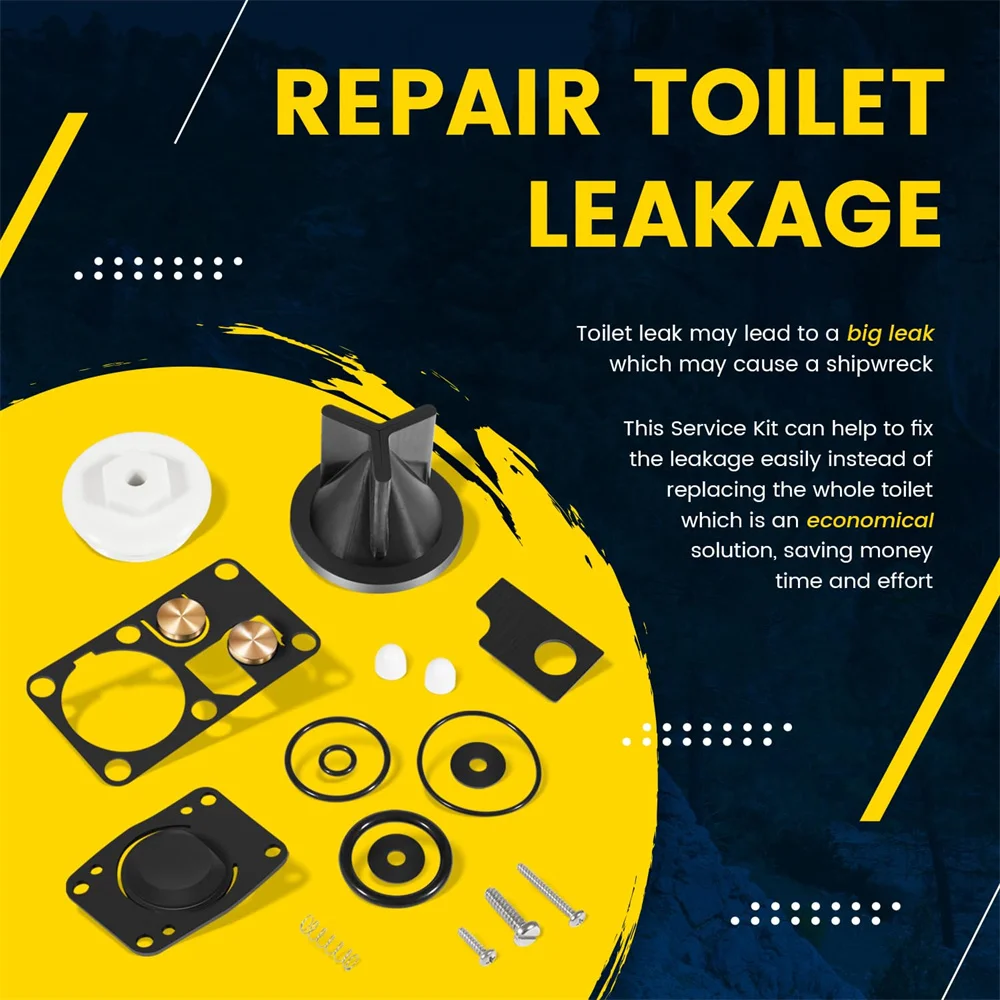 jabsco manual toilet repair kit