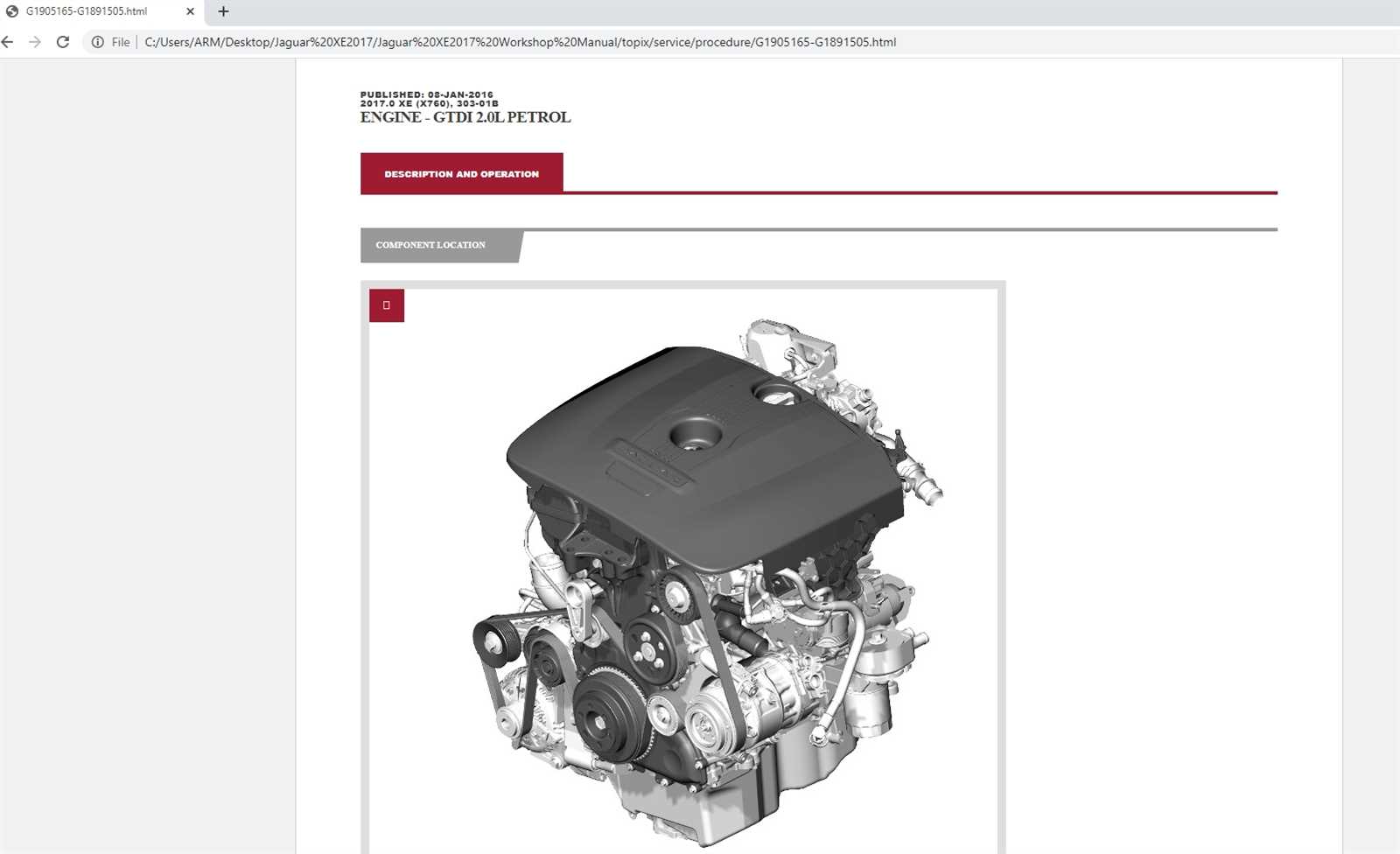 jaguar xe repair manual