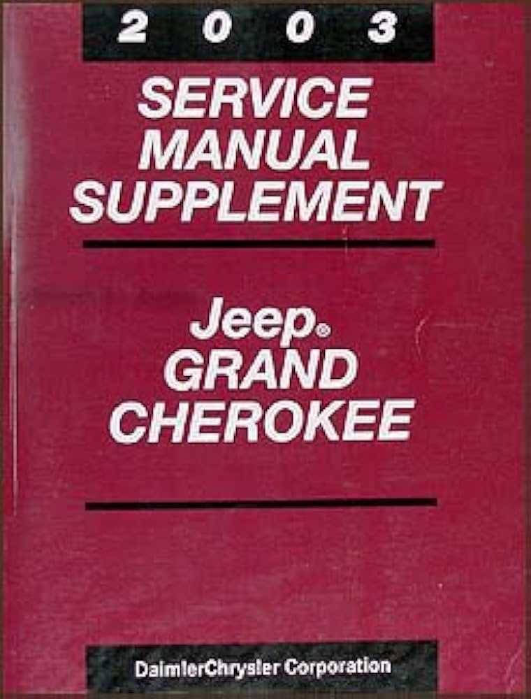 jeep grand cherokee 2003 repair manual