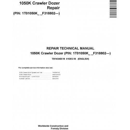 john deere 1050 repair manual