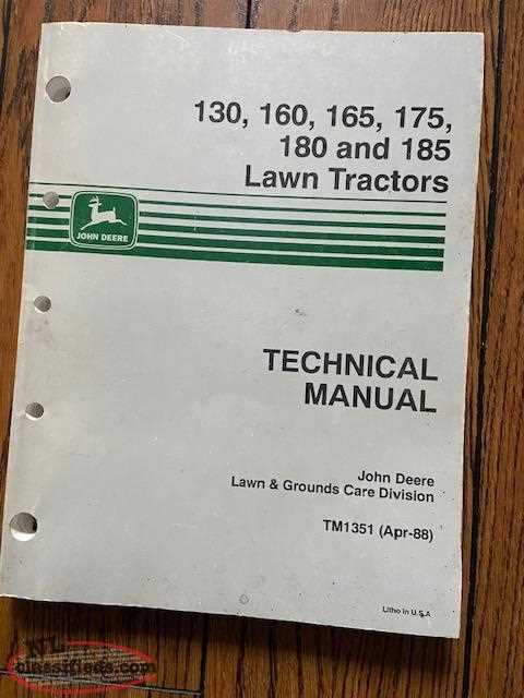 john deere 160 lawn tractor repair manual