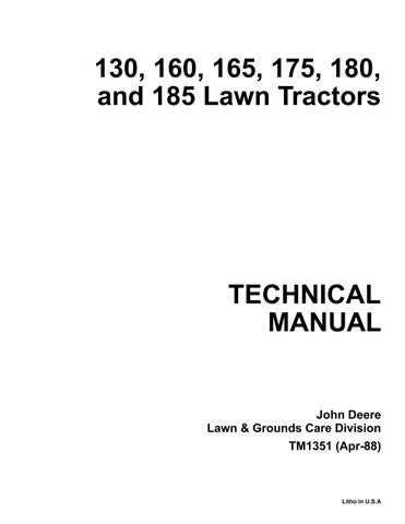 john deere 160 repair manual