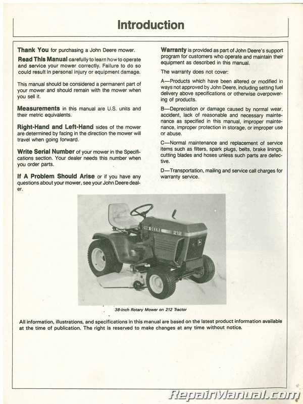 john deere 212 repair manual