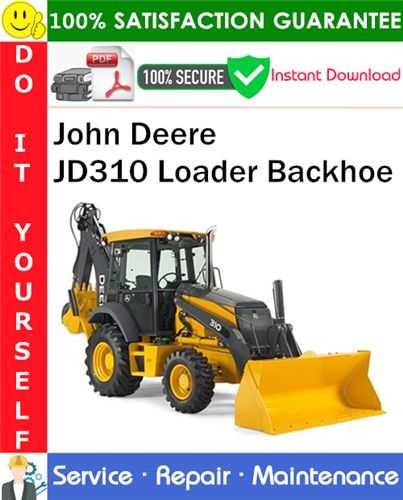 john deere 310 backhoe repair manual