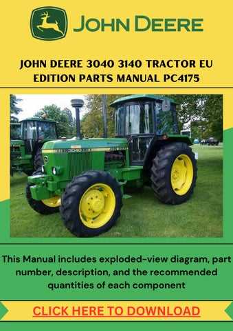 john deere 3140 repair manual