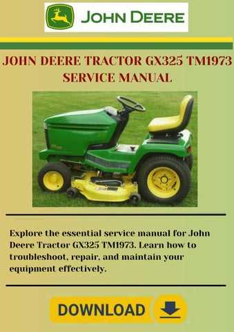 john deere 345 repair manual