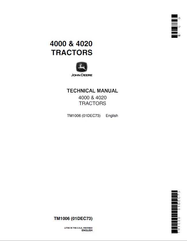 john deere 4020 repair manual