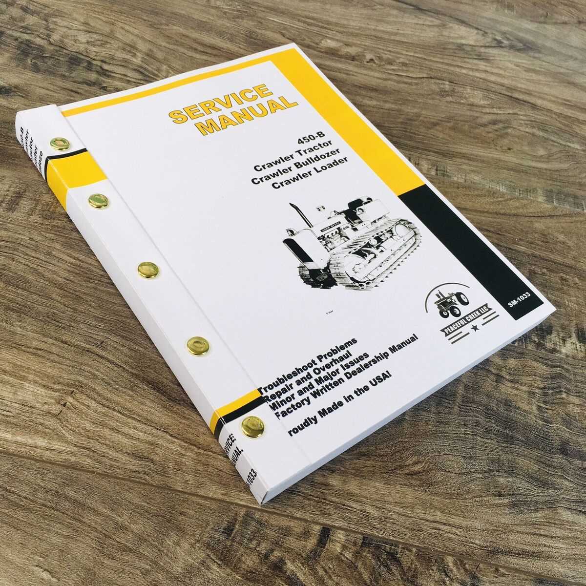 john deere 450 dozer repair manual