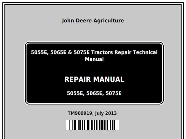 john deere 5055e repair manual