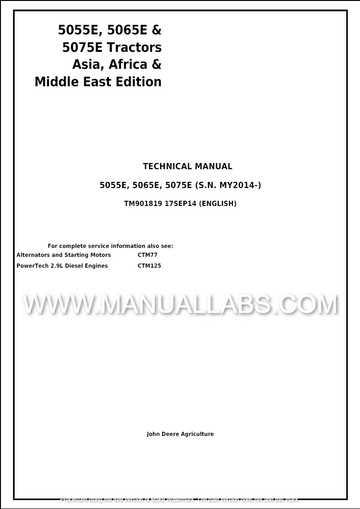 john deere 5055e repair manual