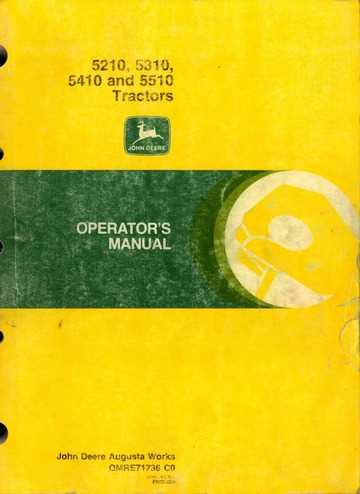 john deere 5510 repair manual