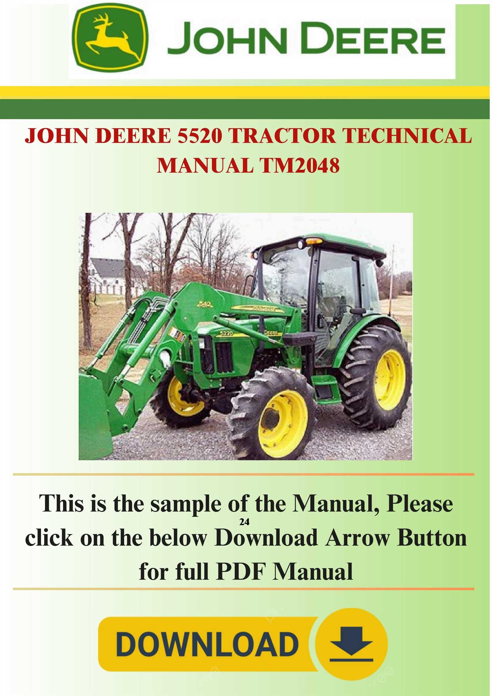 john deere 5520 repair manual