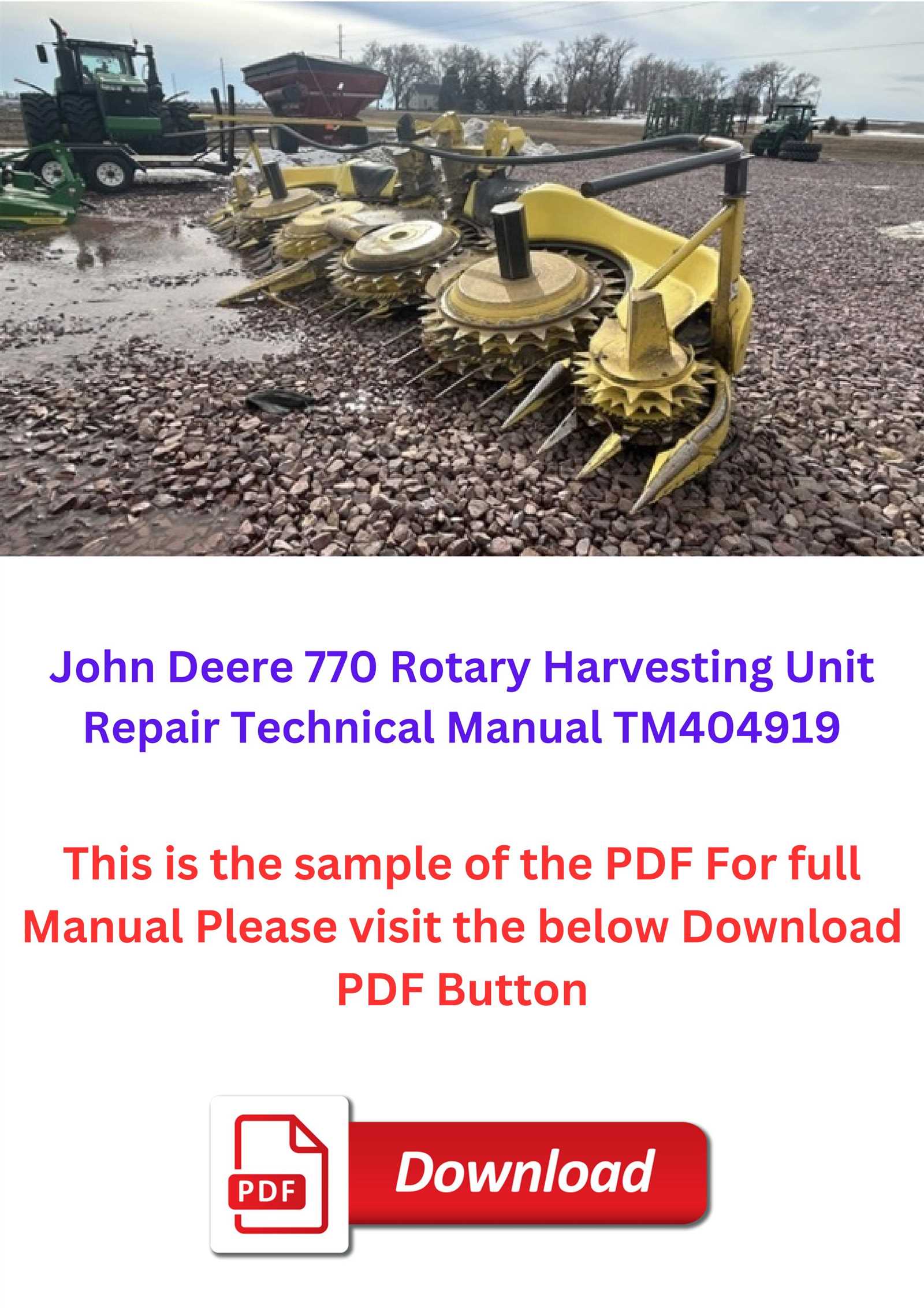 john deere 770 tractor repair manual