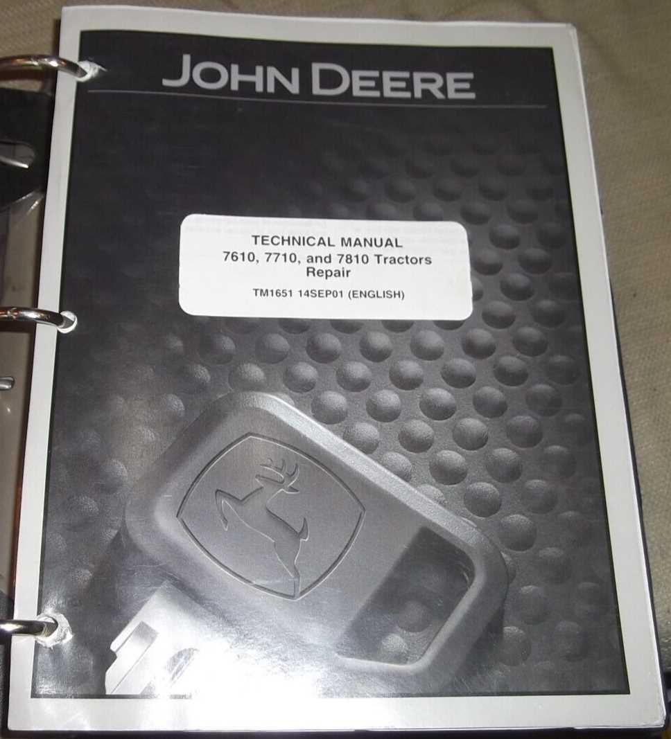 john deere 7810 repair manual