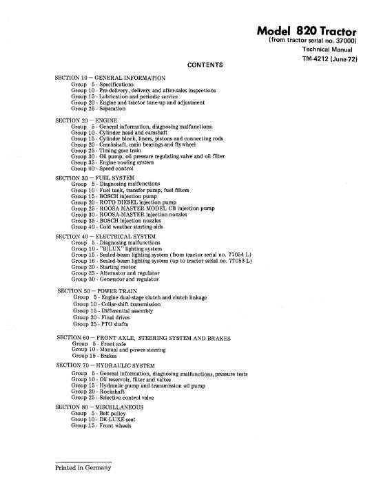 john deere 820 repair manual