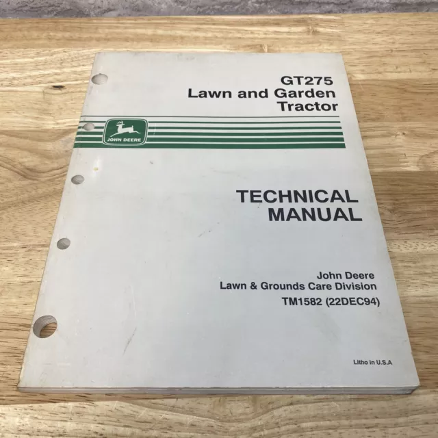 john deere gt275 repair manual