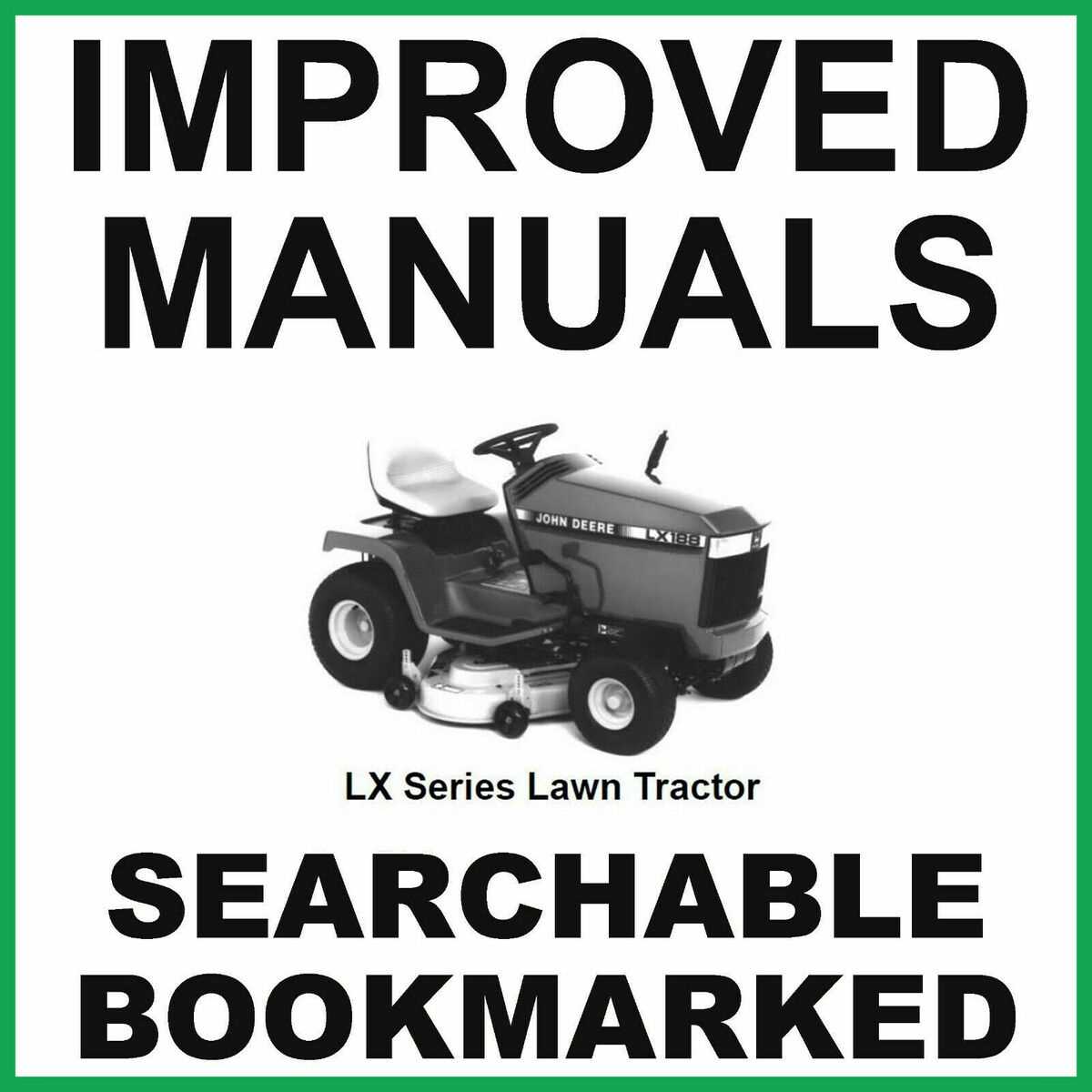 john deere lx188 repair manual