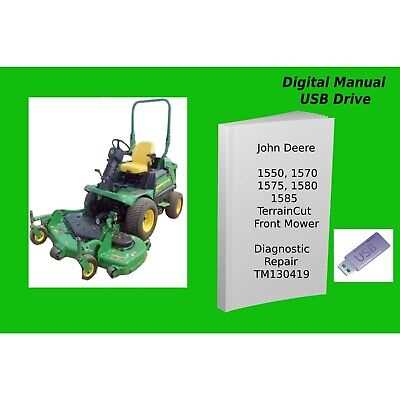 john deere mower repair manual