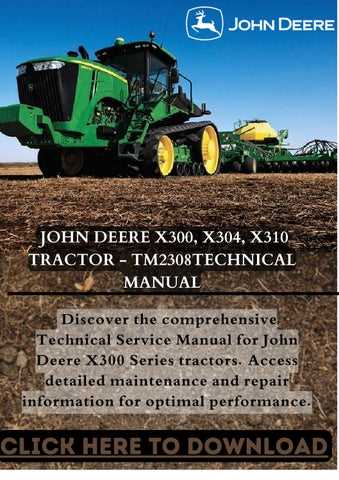 john deere x304 repair manual