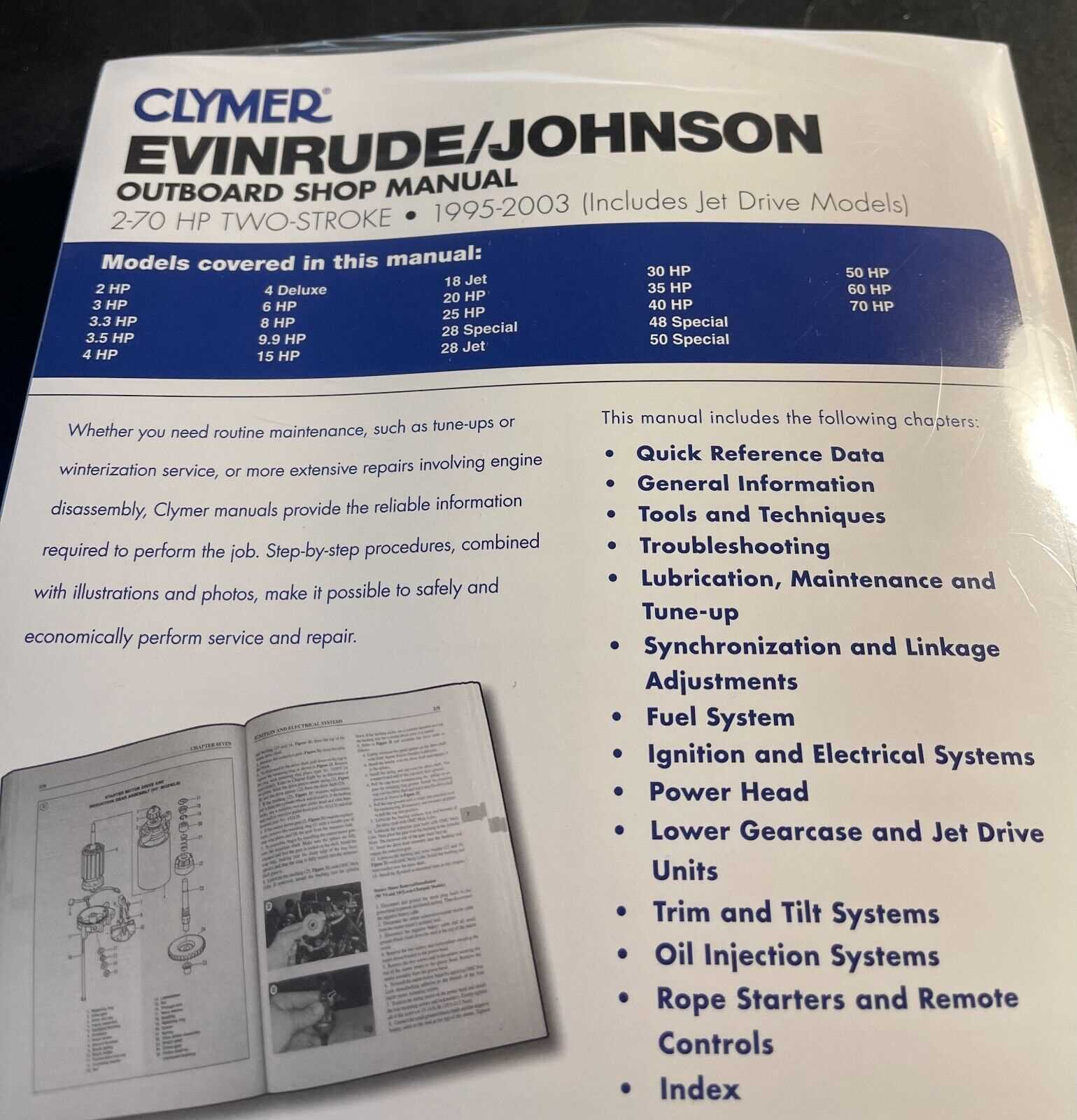 johnson evinrude outboard motor repair manual 1965 1989