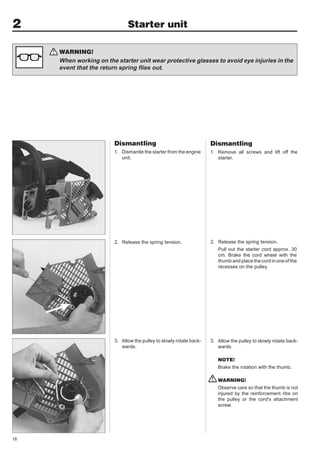 jonsered chainsaw repair manual