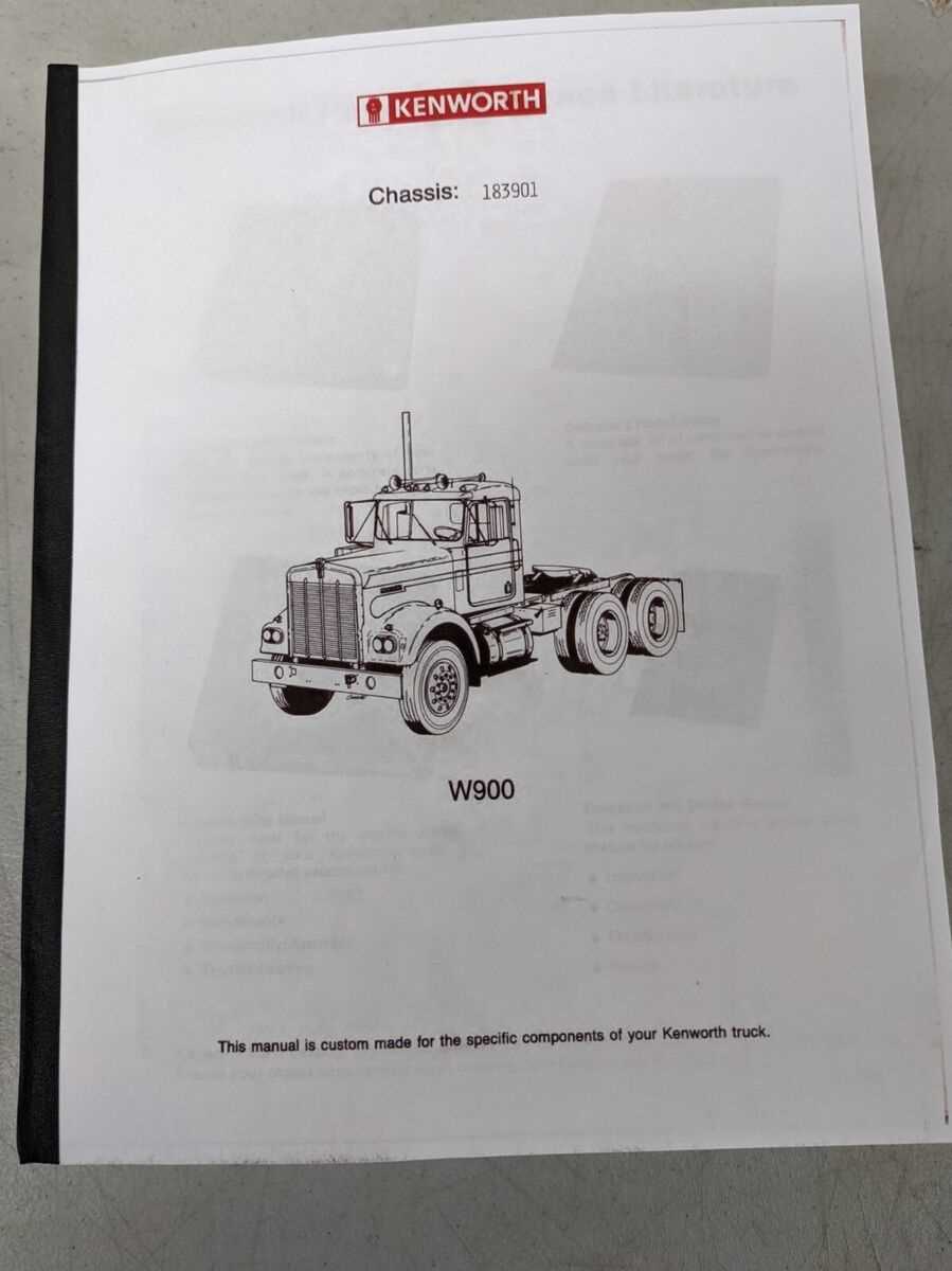 kenworth truck repair manual