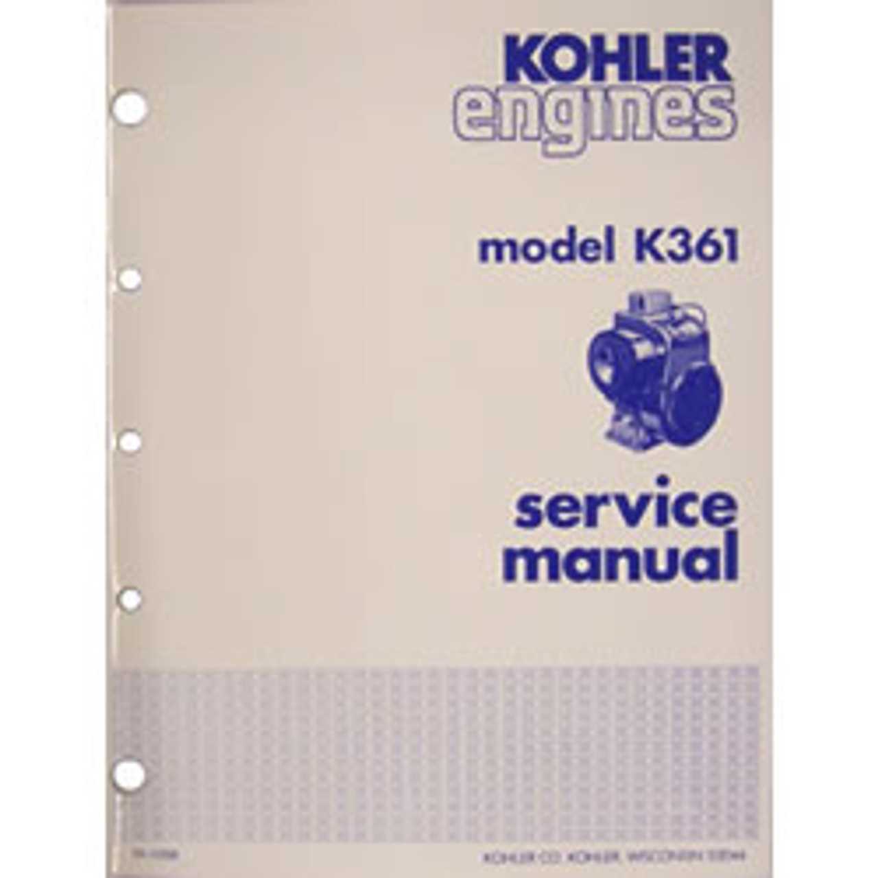 kohler generator repair manual