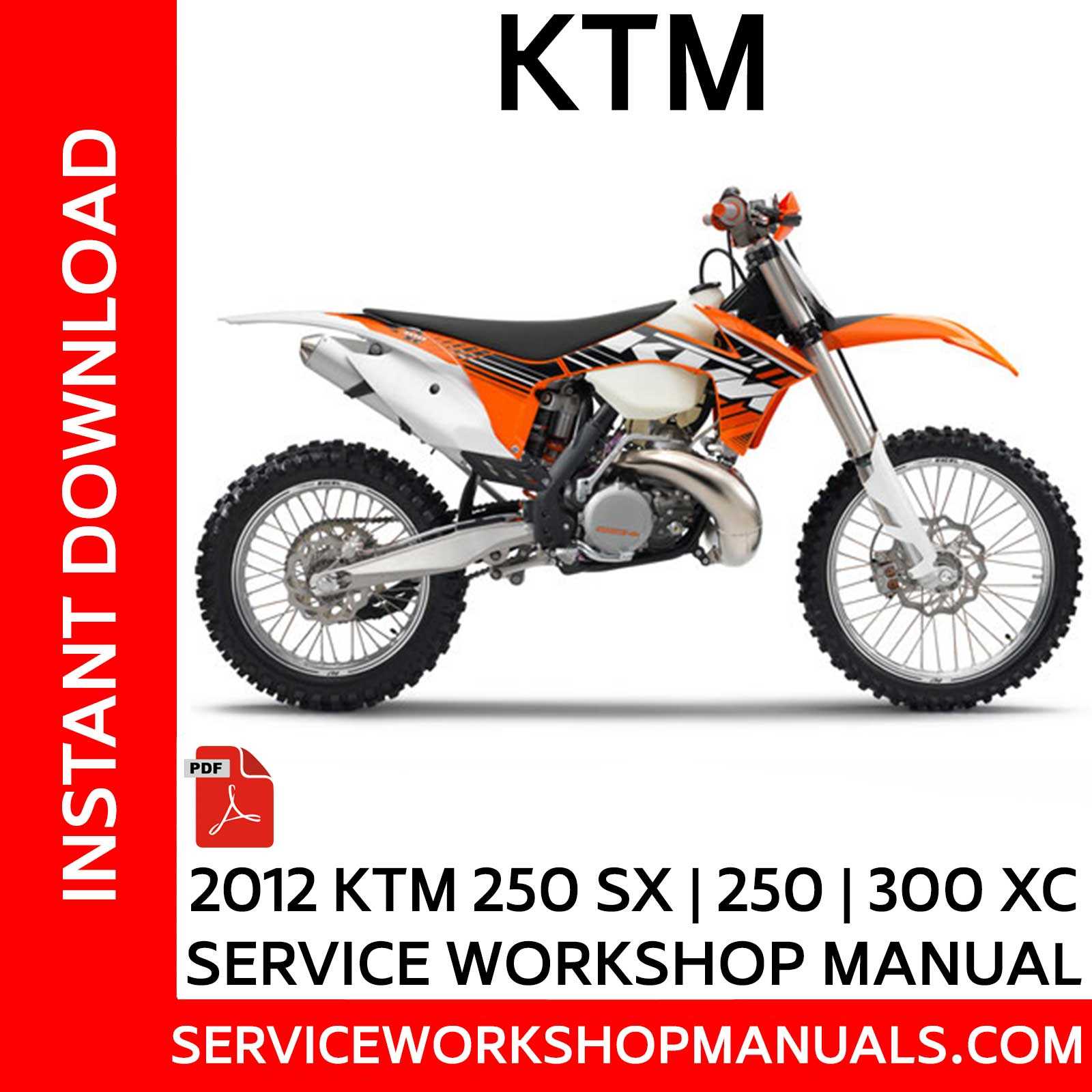 ktm 250 sx repair manual