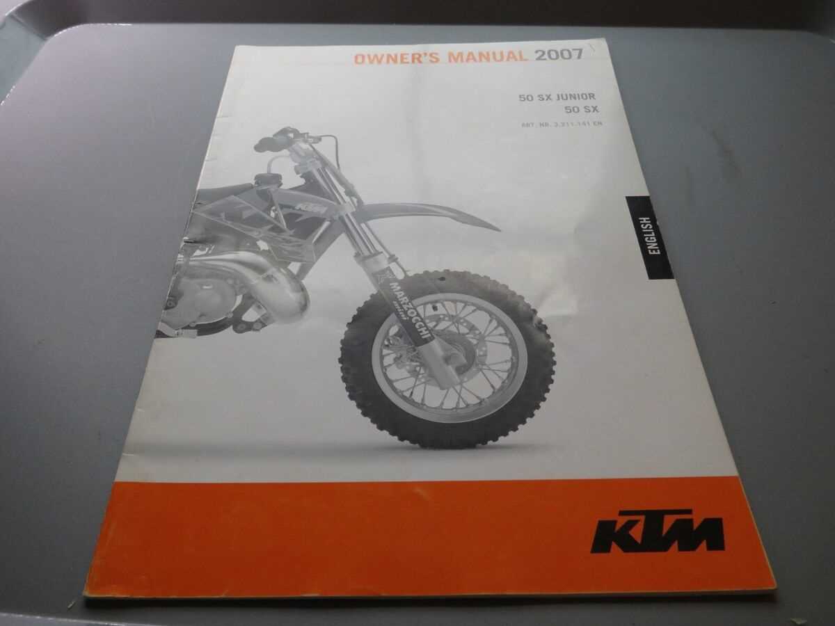 ktm 50 sx repair manual