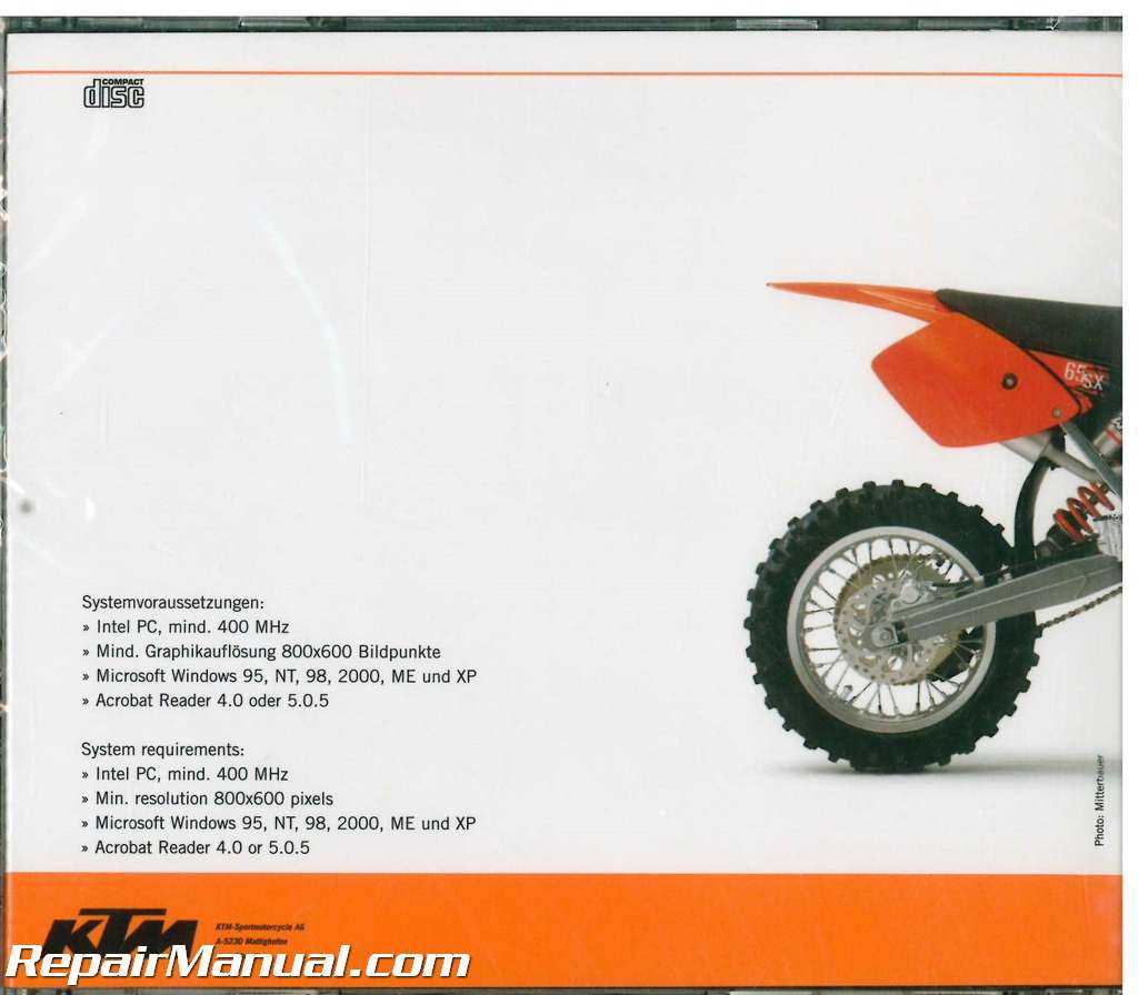 ktm 65 sx repair manual