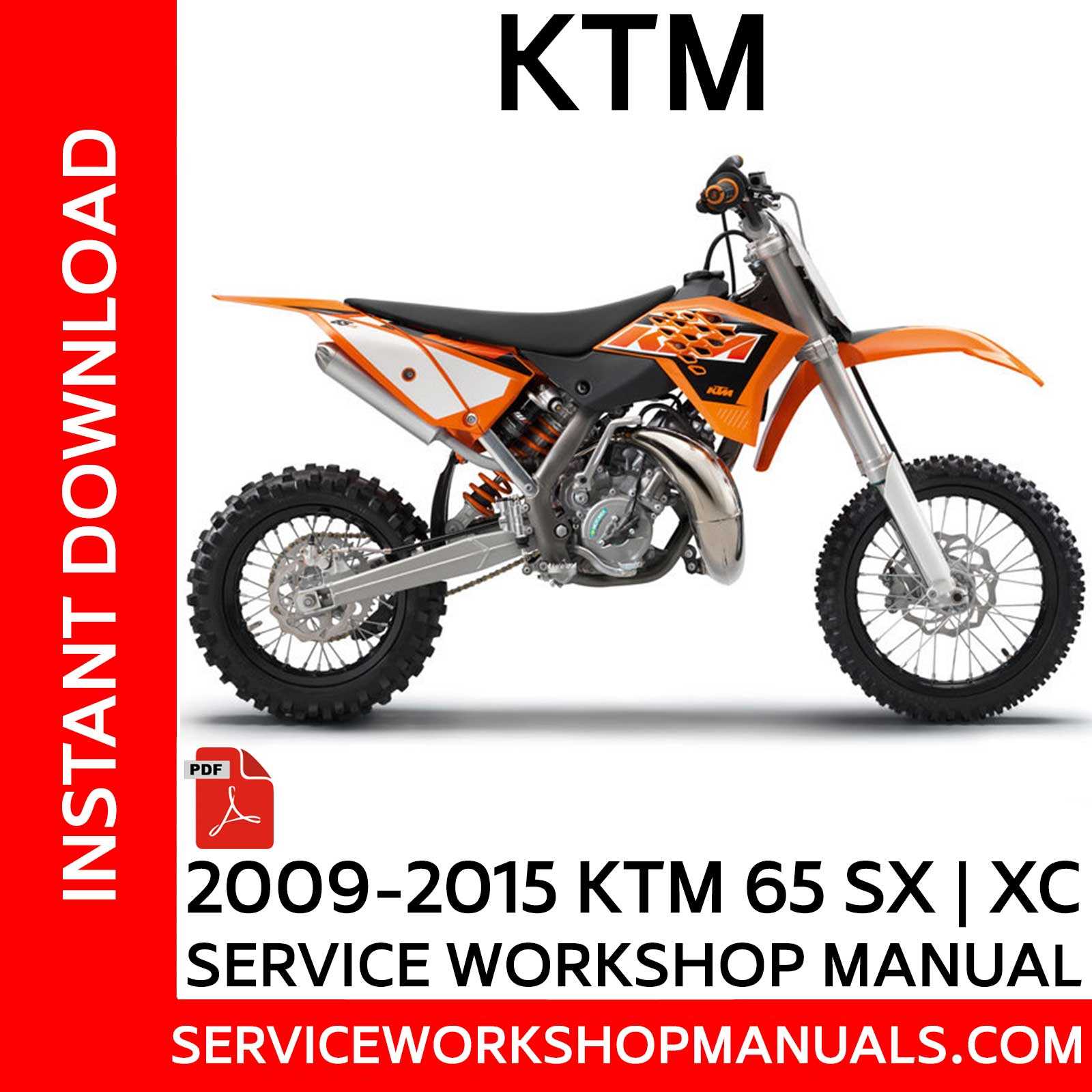 ktm 65 sx repair manual