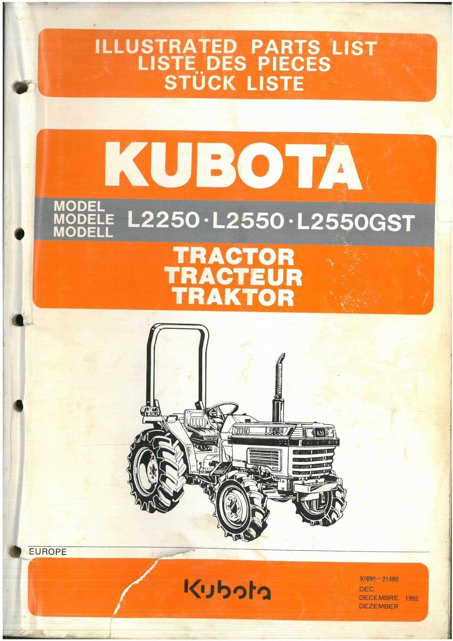 kubota l2550 repair manual