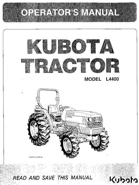 kubota l4400 repair manual