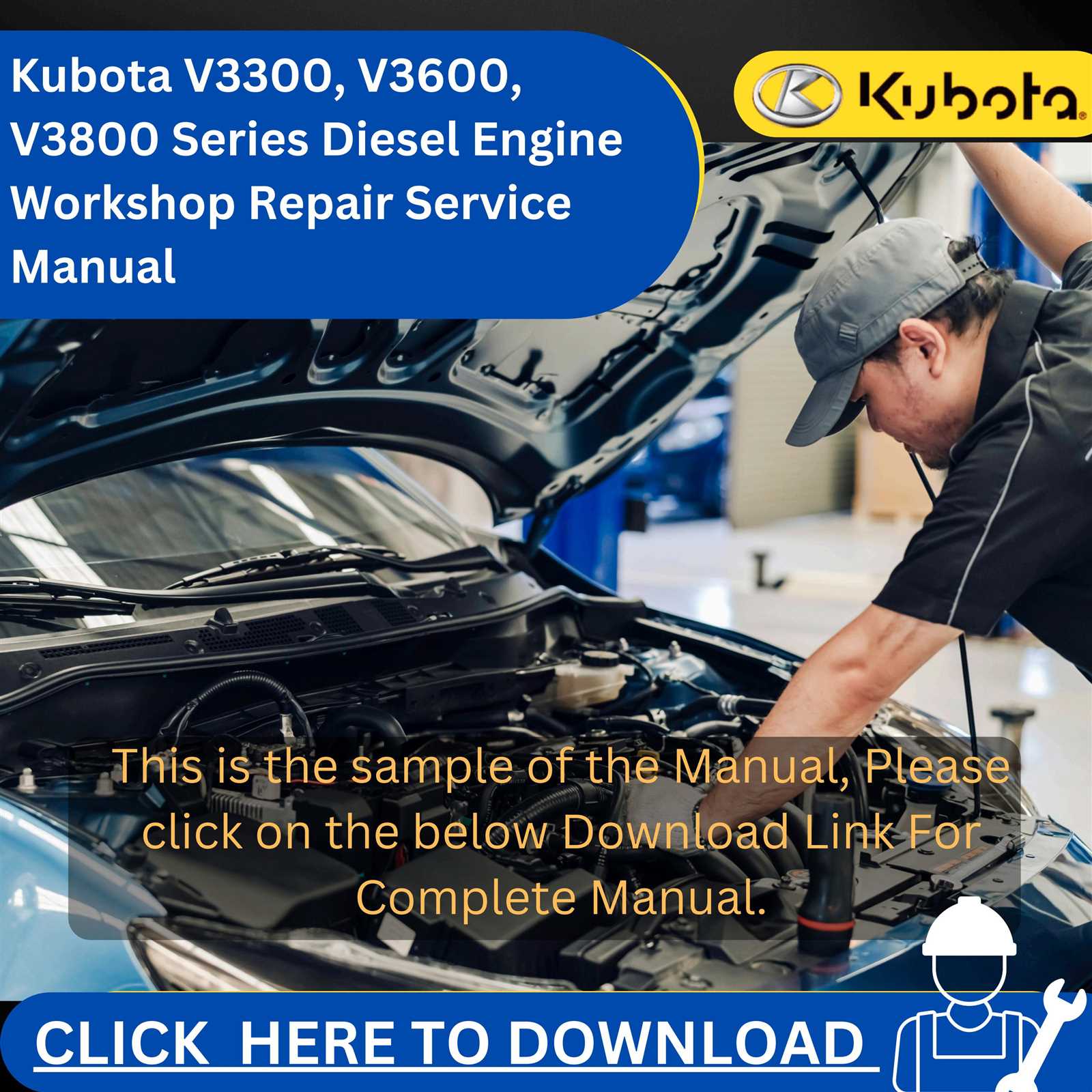 kubota v3600 repair manual