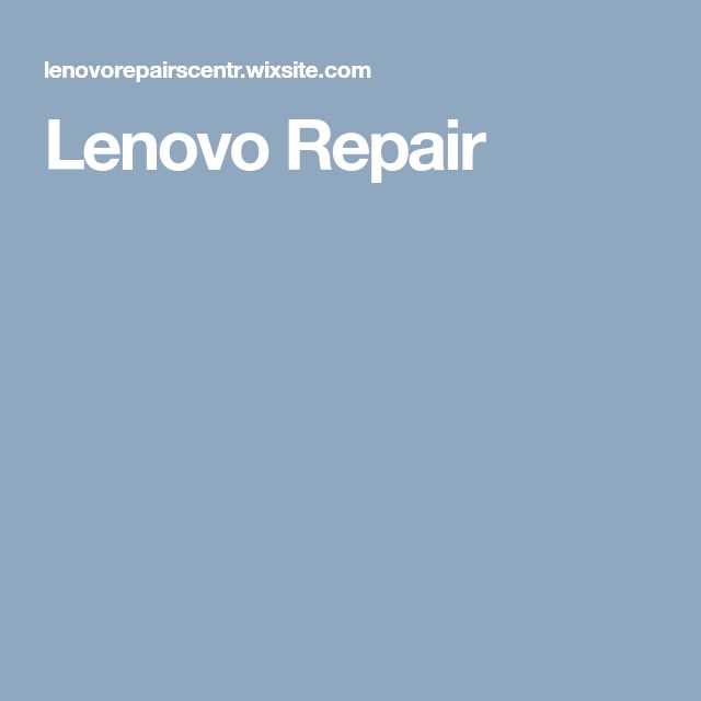 lenovo laptop repair manual