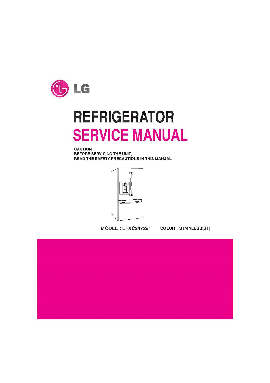 lg appliance repair manual