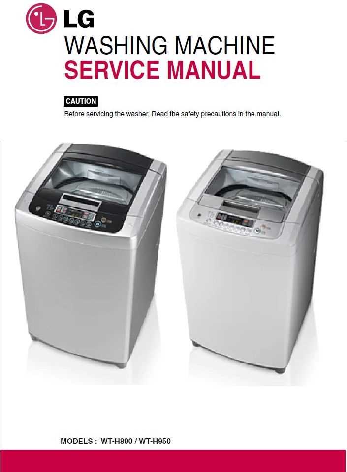 lg front load washing machine repair manual