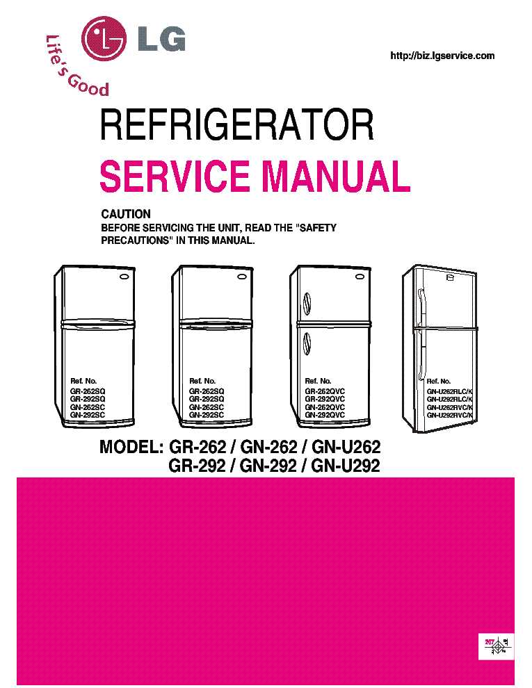 lg refrigerator repair manual