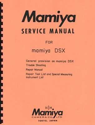 mamiya lens repair manual