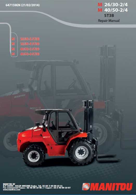 manitou telehandler repair manual