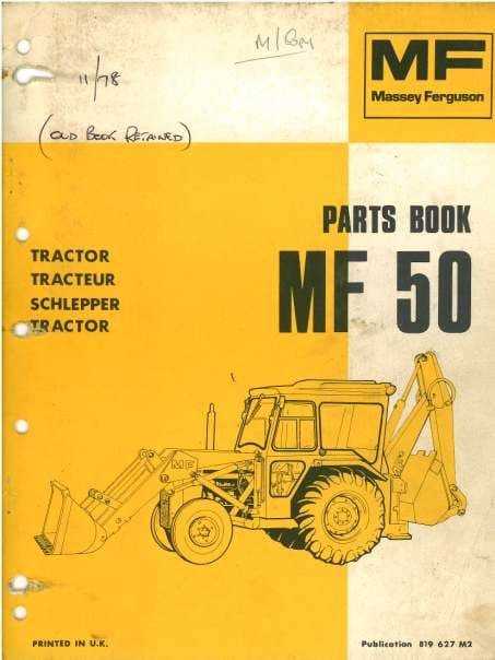 massey ferguson 50 repair manual