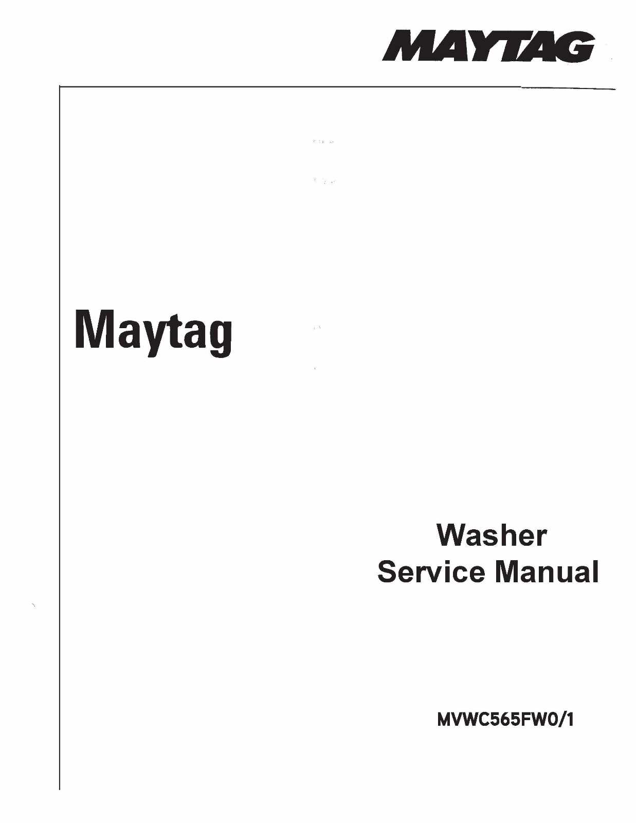 maytag mvwc6esww1 repair manual