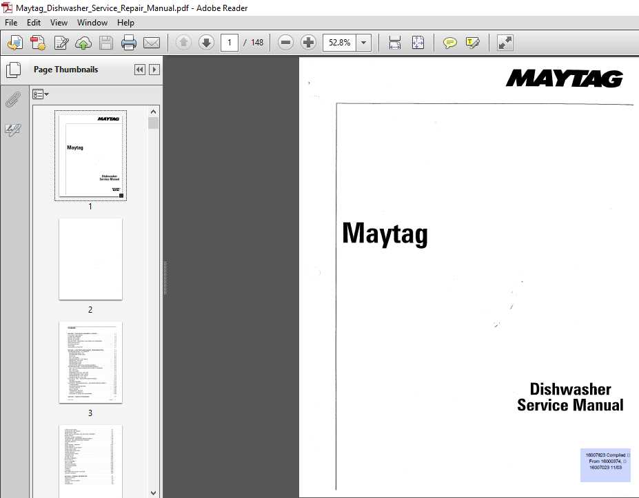 maytag service repair manual