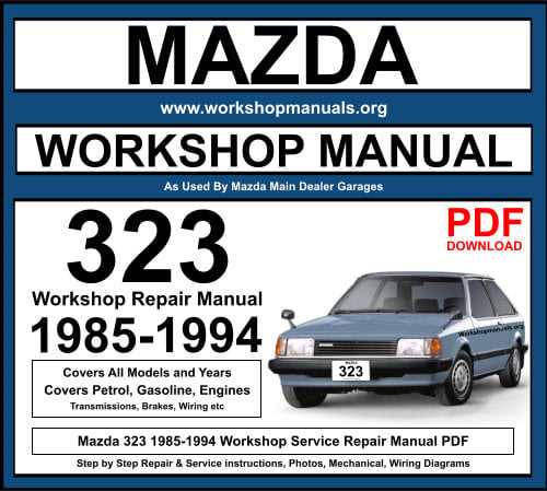 mazda fe engine repair manual