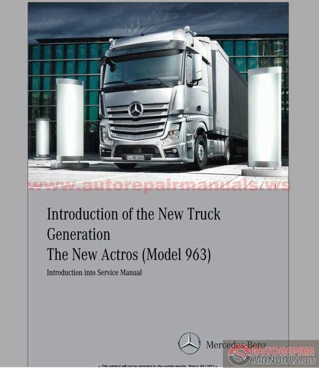 mercedes actros repair manual