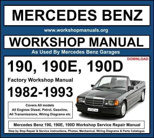 mercedes benz w124 repair manual